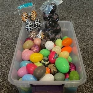 Colorful Plastic Easter Eggs